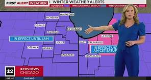 Winter storm warning, advisory in effect for Chicago area