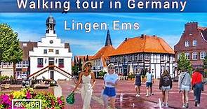 Lingen Ems Germany/ walking tour in Lingen Ems a beautiful, very elegant city 4k HDR