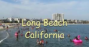 Playa y bahía en Long Beach, California.