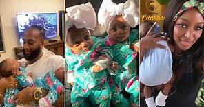 Amara La Negra & Allan Mueses Spend Quality Time With Twin Babies At Home! 🥰