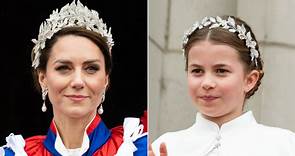 La armonía de la princesa Kate de Gales y su hija, la princesa Carlota, con sus tocados plateados el día de la coronación