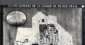 🌱 Plano de la Ciudad de México, 1843.Fotografía: Fototeca Nacional, INAH.