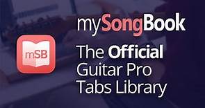 mySongBook: the official Guitar Pro tabs and scores library