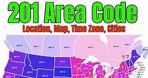 201 Area Code Map, Location, Time Zone, Zip Code