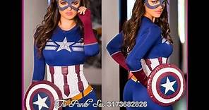 DISFRAZ DE CAPITÁN AMÉRICA 🔴 disfraces para mujeres 🔴 Capitán América mujer disfraz