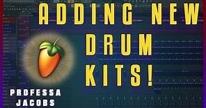 FL Studio Tutorial | Free drums kits and how to add Drum kits to FL Studio 20
