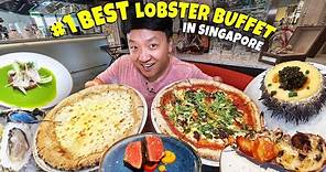 Eating EVERYTHING at LUXURY MICHELIN Lobster Seafood Brunch Buffet in Singapore