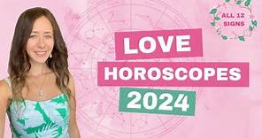 💜 LOVE HOROSCOPES 2024 ~ ALL 12 SIGNS 💚 Watch for your Ascendant, Moon & Sun sign 🌅🌙☀️