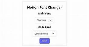 Notion Font Changer (Chrome Extension)