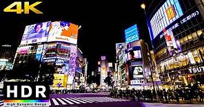 【4K HDR】Night Walk in Tokyo Shibuya (東京散歩)