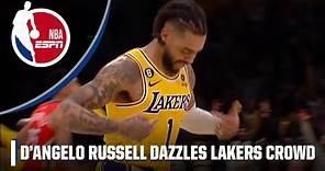 Lakers fans erupt as D'Angelo Russell scores in back-to-back sequences | NBA on ESPN