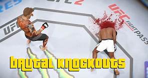 EA Sports UFC 2 - Best Brutal Knockouts Compilation #1