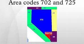 Area codes 702 and 725