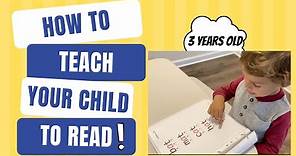 How to Teach Your Child to Read: 3 Easy Steps