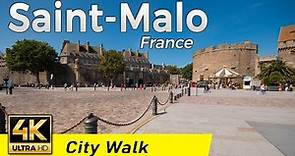 Saint-Malo, France | Walking Tour (4K UHD & 60 fps)
