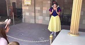 Meeting Snow White at Disney World