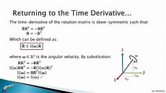 2.4 Derivatives of the Rotation Matrix