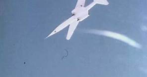 AD-1 wing pivoting in flight