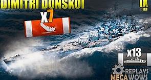 Dmitri Donskoi 7 Kills & 209k Damage | World of Warships Gameplay 4k