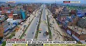 Drone Footage Shows Nepal Earthquake Damage