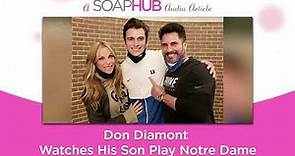 Don Diamont Catches His Son Play Notre Dame