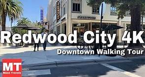 Redwood City Downtown, California - Walking Tour USA 🏆
