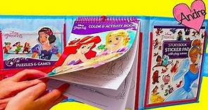 Andre coloreando Princesas Rapunzel Ariel Cenicienta y más actividades divertidas