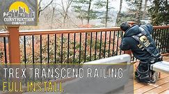 How to Install Trex Transcend Deck Railing in UNDER 10 Minutes