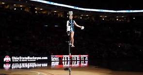 The Red Panda Acrobat Flips 5 Bowls on to Her Head (1080p)
