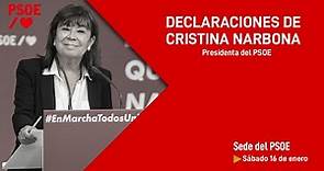 Declaraciones de Cristina Narbona