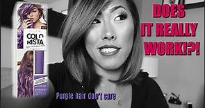 I TRIED L'OREAL COLORISTA PURPLE HAIR DYE *HYPED UP PRODUCTS* | ITSJUSTKELLI