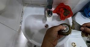 Replace the washbasin drain plug teaching更換洗面盆去水 教學