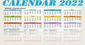 Calendar 2022 with Holidays|Calendar 2020| Indian Festival with Holidays 2022| Compedu Knowledge