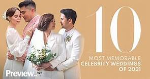 10 Most Memorable Celebrity Weddings of 2021 | Preview 10