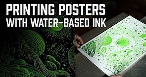 Best Practices when Printing Multi-Color Posters with Water-Based Ink