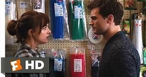 Fifty Shades of Grey (2/10) Movie CLIP - Rope, Tape and Cable Ties (2015) HD
