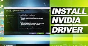 How to: INSTALL Graphics Driver (NVIDIA)