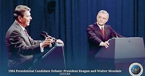 1984 Presidential Candidate Debate: President Reagan and Walter Mondale - 10/21/84