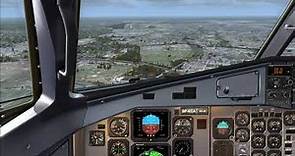 FSX Carenado ATR 42-500 Cockpit Landing Bydgoszcz Airport (EPBY)