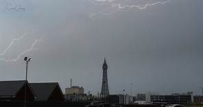 Heavy Rain & Lightning over Blackpool ⚡️⛈️🌧️