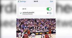 NBA／忘不掉25年前被絕殺　爵士球場Wi-Fi名稱「喬丹推人」│TVBS新聞網
