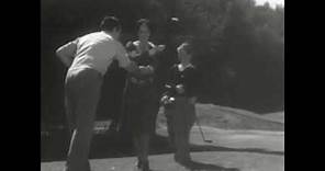 [Rare] Barbara Stanwyck Plays Golf! [Golf Learning!] (Classic Movie Stars) [Frank Fay!]