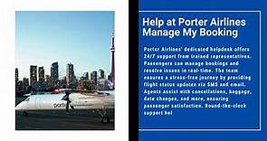 Porter Airlines Manage Booking - Step-by-Step Process