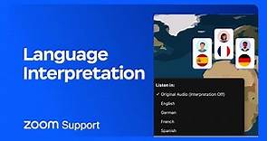Using Language Interpretation in your meeting or webinar
