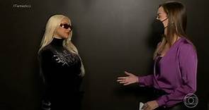 Christina Aguilera - Entrevista para o Fantástico (06/02/22) - Divulgação La Fuerza