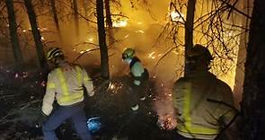 Estabilizado el incendio de Alfarrás que ha arrasado 55 hectáreas agrícolas en Lleida