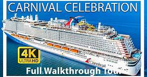 Carnival Celebration | Full Walkthrough Cruise Ship Tour 2024 | Roller Coaster & Water Park ! | 2024