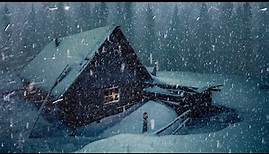 Schneesturm Ambiente zum Einschlafen: Die Hütte im Wald (5 Stunden)