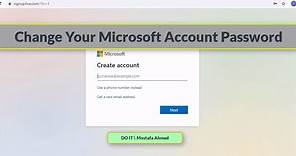 How to change Microsoft account password ll Easy steps to know