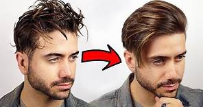 HOW TO GET STRAIGHT HAIR | Men's Curly to Straight Hair Tutorial 2018